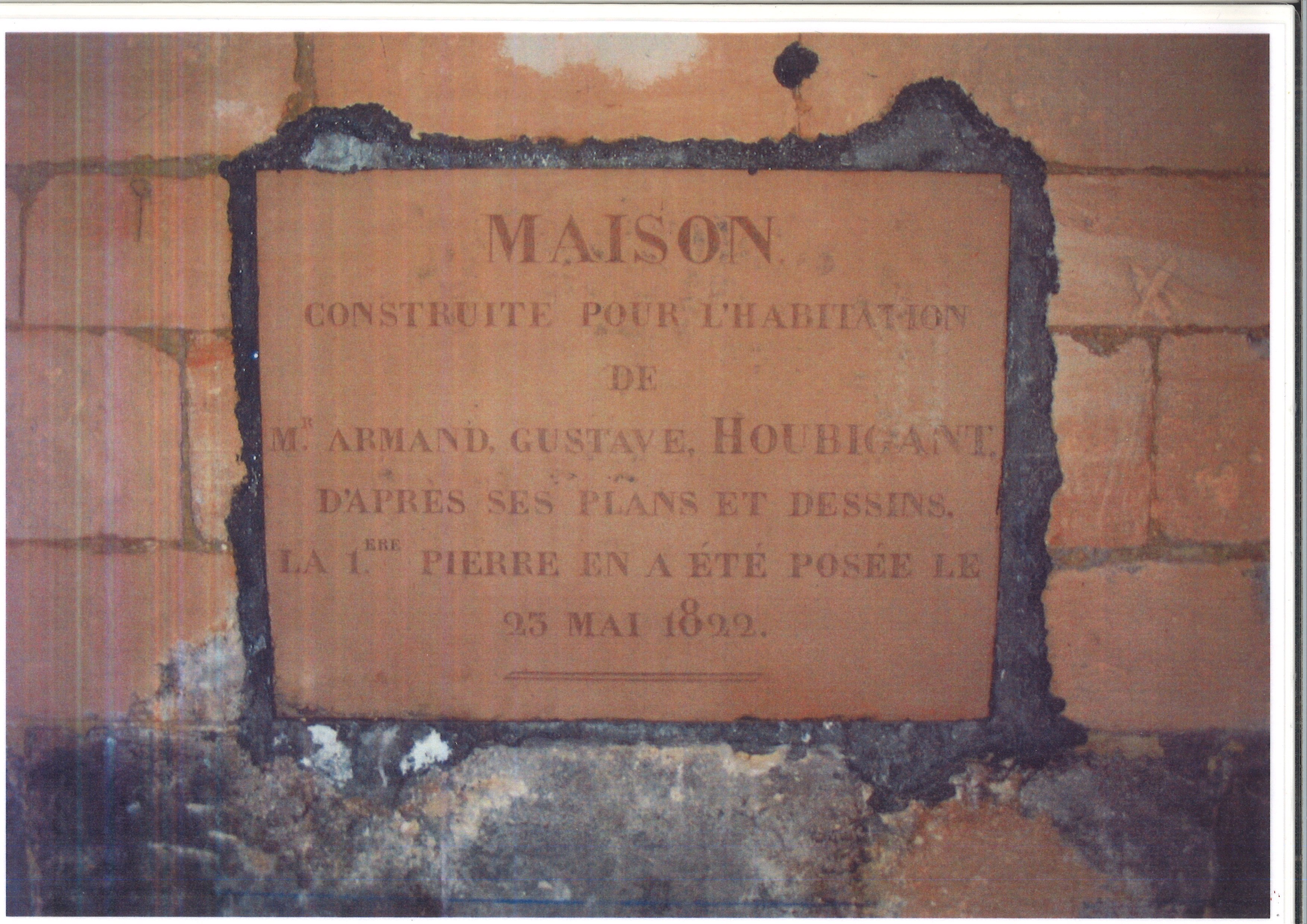 plaque près de la chaufferie