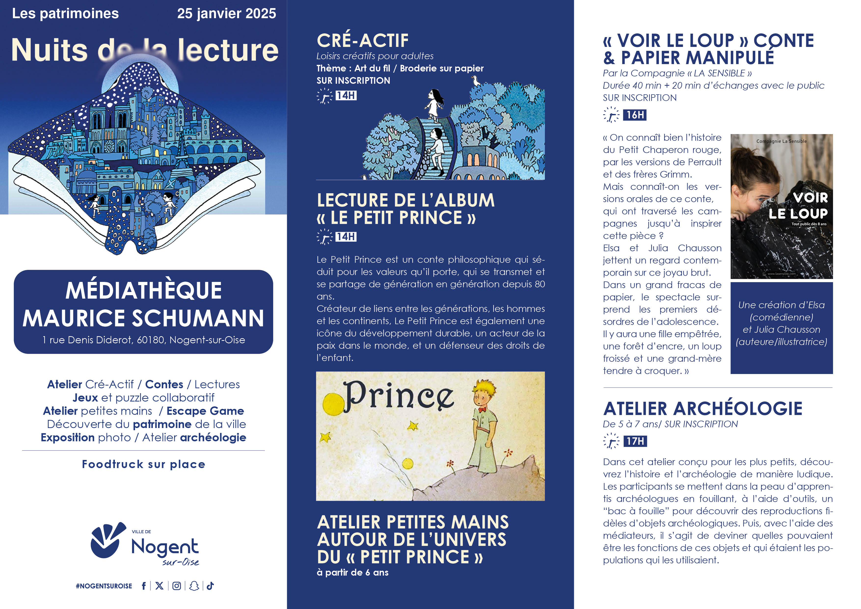 PROGRAMME SI Nuit de la lecture 25 janvier 2025